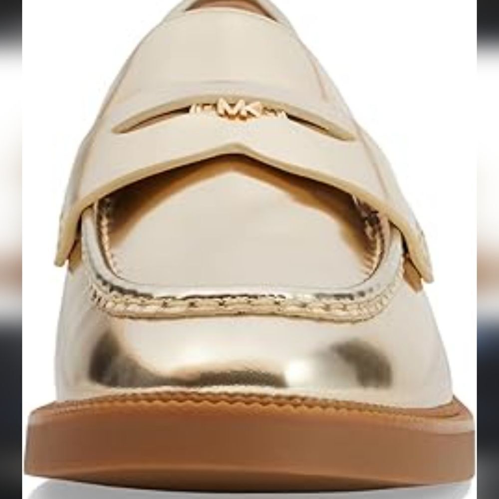 Michael Kors Eden Metallic Leather Mule New Without Box - Picture 7 of 10